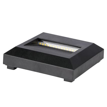 LED Utomhusbelysning för trappor LED/2W/230V IP65 3000K svart
