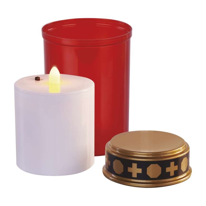 LED-utomhusdekoration, 2x C-batterier, IP44, röd