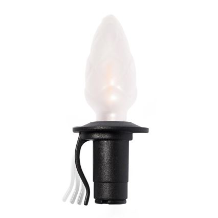 LED utomhusslinga CONE FILAMENT 20xE10 19m färgad/varmvit IP44, Tillverkad i EU