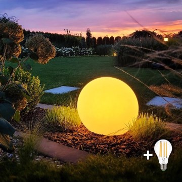 LED utomhuslampa GLOBO 1xE27/11W/230V Ø 40 cm IP44