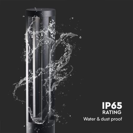 LED-utomhuslampa LED/10W/230V 3000K IP65 80 cm svart