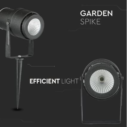 LED Utomhuslampa LED/12W/230V 3000K svart IP65