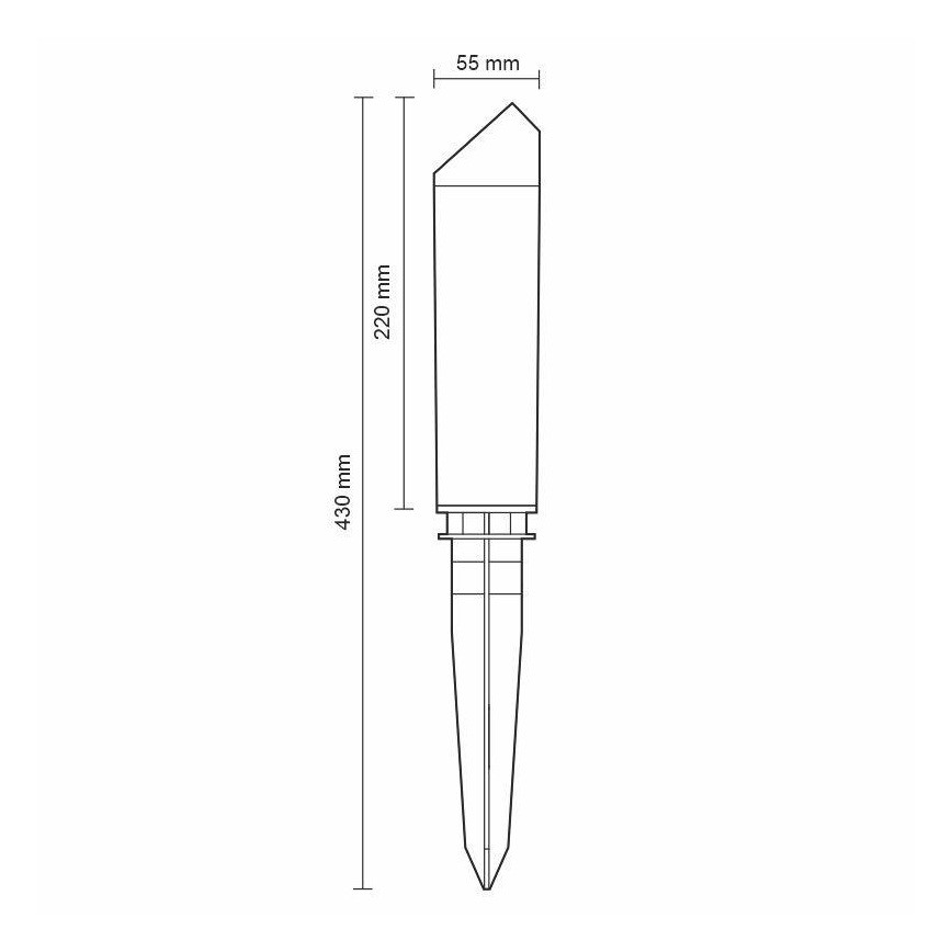 LED Utomhuslampa LED/3W/230V 2800K IP65
