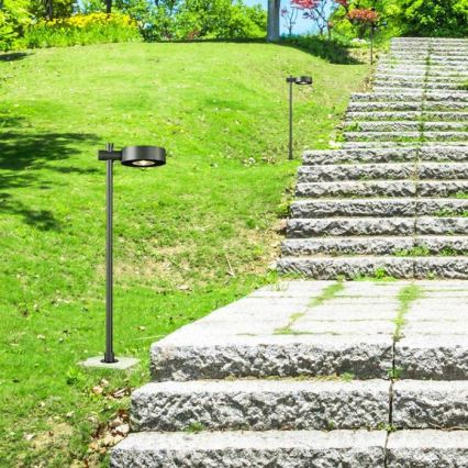 LED utomhuslampa LED/7W/230V 3000K IP65 svart 102 cm