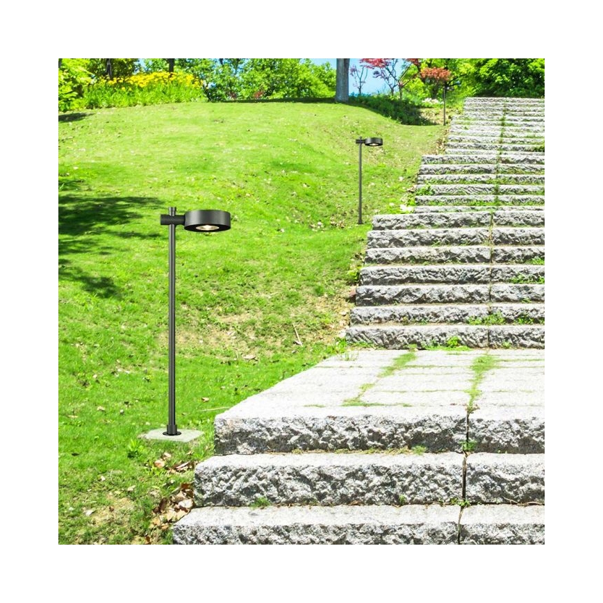 LED utomhuslampa LED/7W/230V 4000K IP65 svart 102 cm