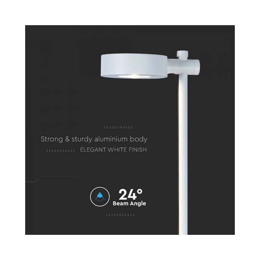 LED-utomhuslampa LED/7W/230V 4000K IP65 vit 102 cm