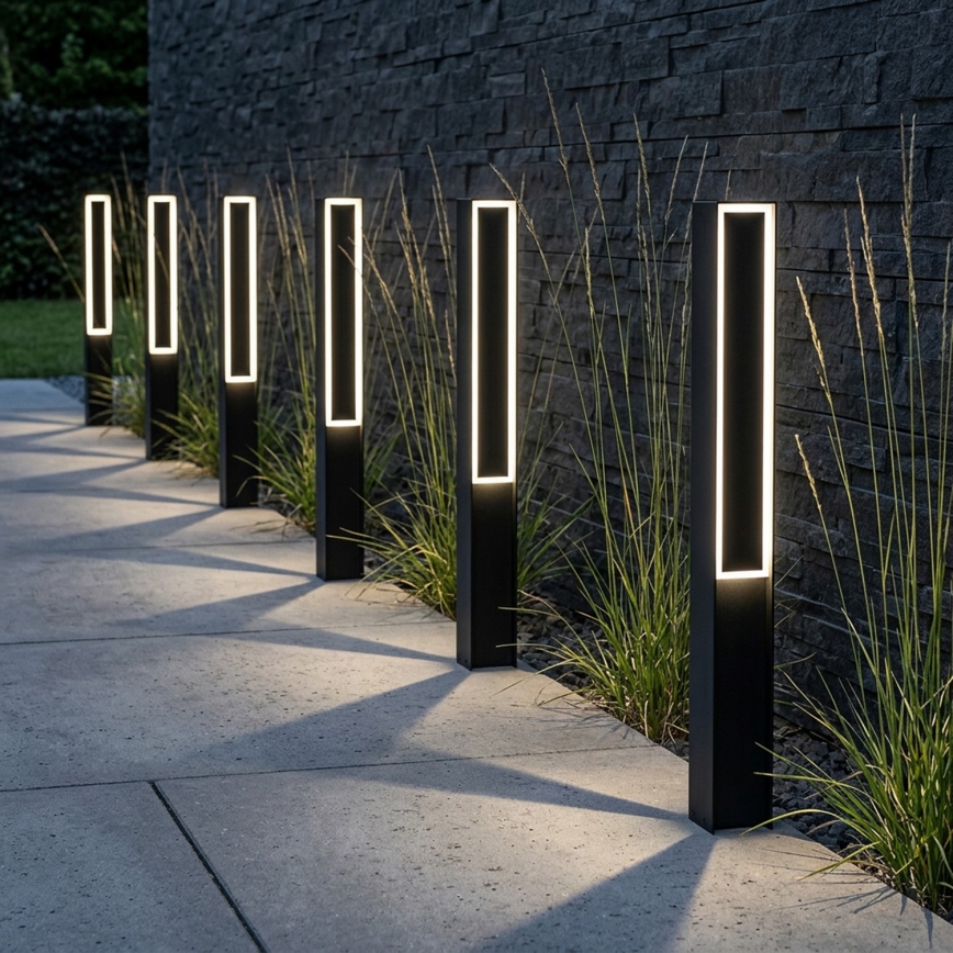 LED utomhuslampa MODO LED/23,4W/230V 4000K IP44 80 cm svart