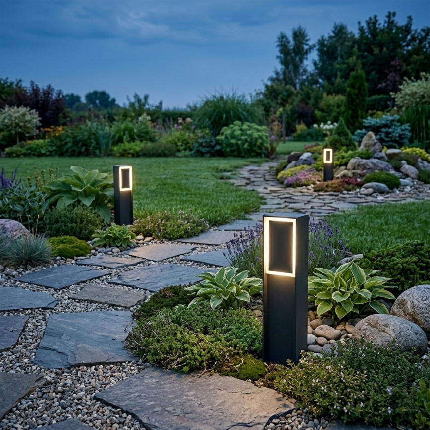 LED utomhuslampa MODO LED/4,8W/230V 4000K IP54 30 cm svart