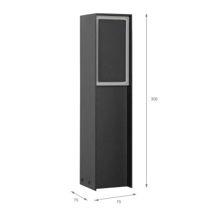 LED utomhuslampa MODO LED/4,8W/230V 4000K IP54 30 cm svart
