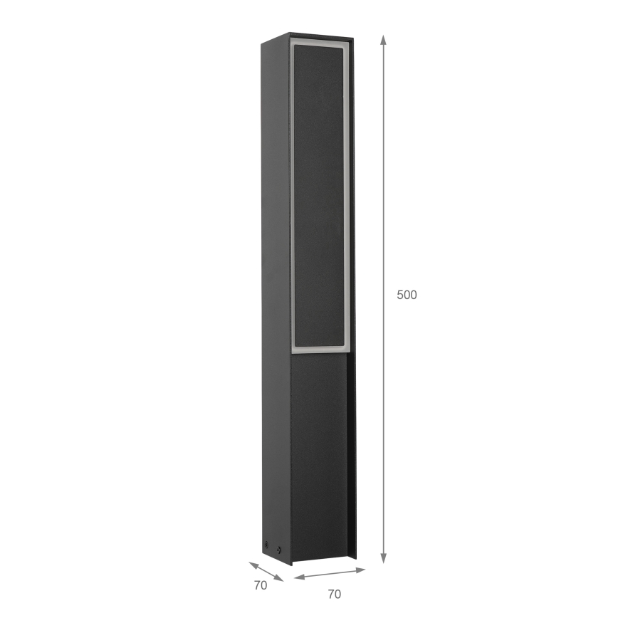 LED utomhuslampa MODO LED/8W/230V 4000K IP54 50 cm svart
