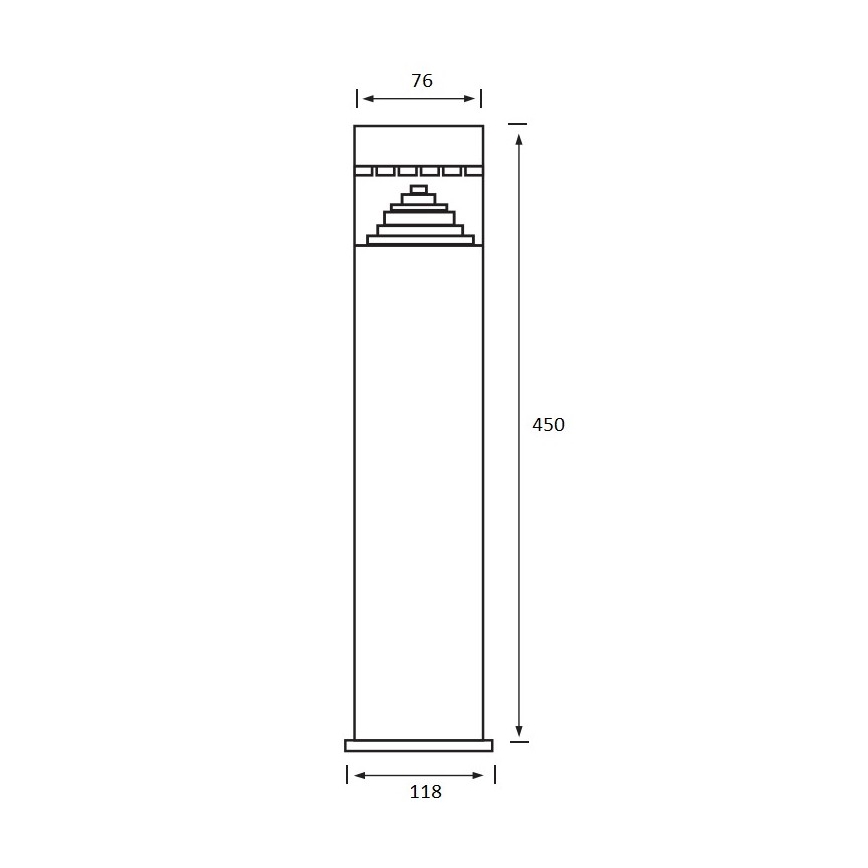 LED Utomhuslampa SALIX 1xLED/6W/230V IP44