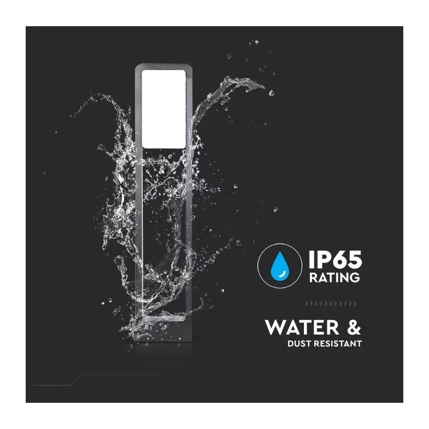 LED Utomhuslampa SAMSUNG CHIP LED/10W/230V 3000K IP65 svart