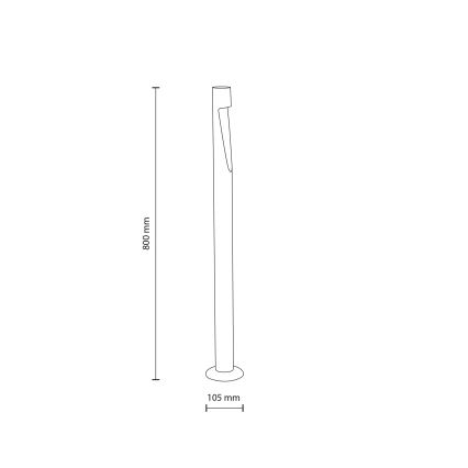 LED Utomhuslampa SENA L LED/5W/230V IP65 80 cm beige