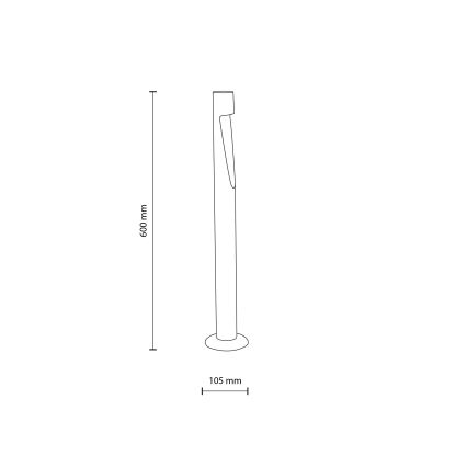 LED utomhuslampa SENA M LED/5W/230V IP65 60 cm beige