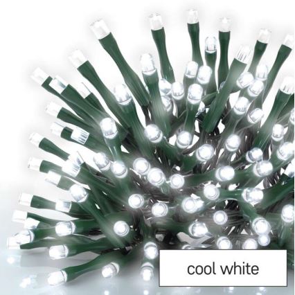 LED utomhusljusslinga 180xLED/8 lägen 23m IP44 kallvit