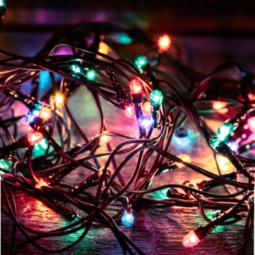 LED utomhusljusslinga för jul 500xLED/230V 8+4 funktioner 40 m IP44 flerfärgad