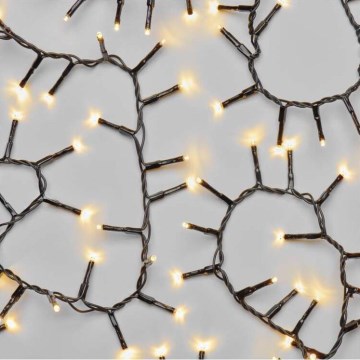 LED utomhusljusslinga för jul, 600×LED/17 m, IP44, varmvit