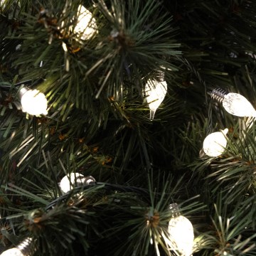 LED utomhusljusslinga LINE, 200 LED, 12,75 m, IP44, varmvit