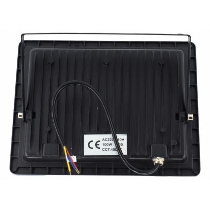 LED utomhusreflektor LED/100W/230V 4500K IP65 svart