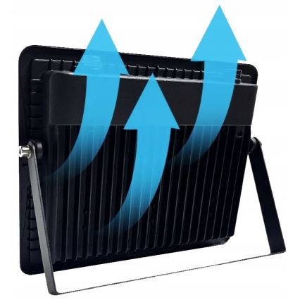 LED utomhusreflektor LED/100W/230V 4500K IP65 svart