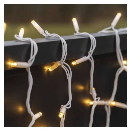 LED utomhusslinga 100 LED / 10 m, IP44, varmvit