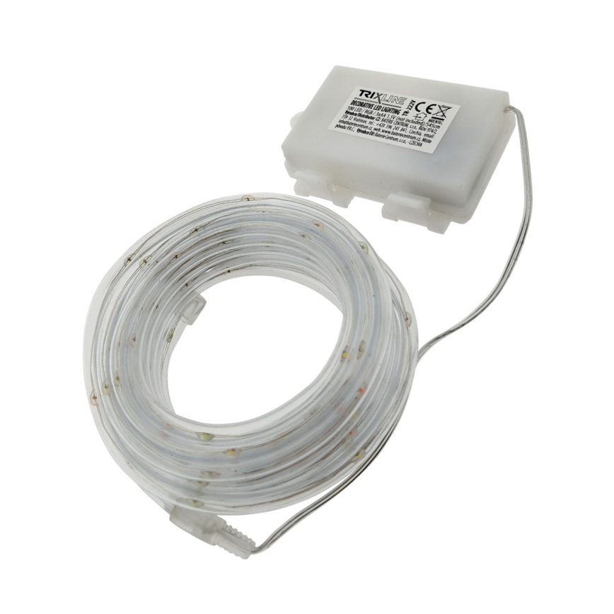 LED utomhusslinga 100xLED/3xAA 5,45 m IP44 flerfärgad