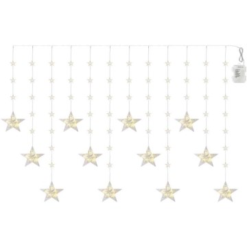 LED utomhusslinga 120xLED 3xAA 1,7 m IP44 varmvit