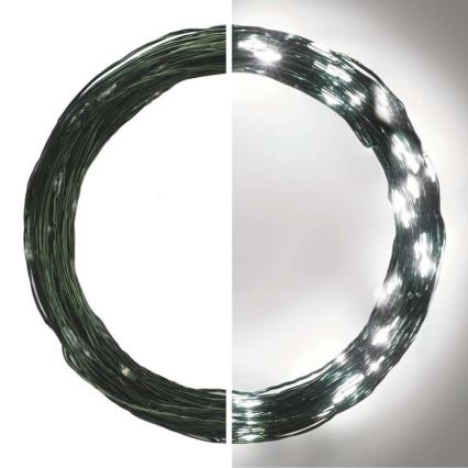 LED utomhusslinga 150xLED/20m IP44 kallvit