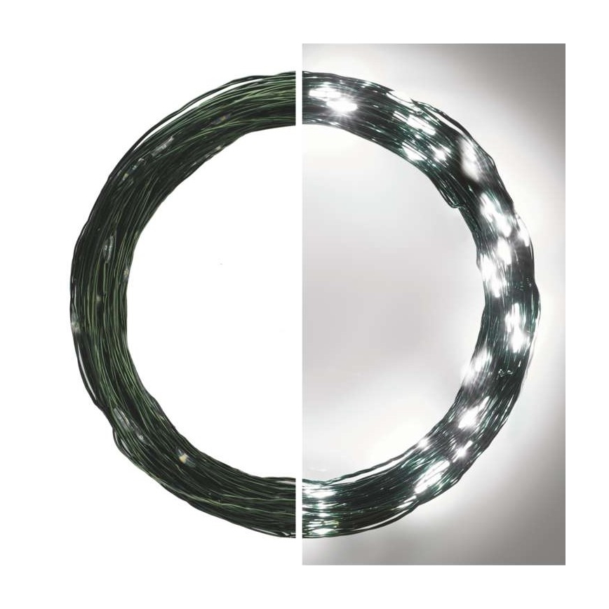 LED utomhusslinga 150xLED/20m IP44 kallvit