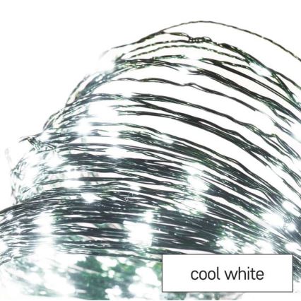 LED utomhusslinga 150xLED/20m IP44 kallvit