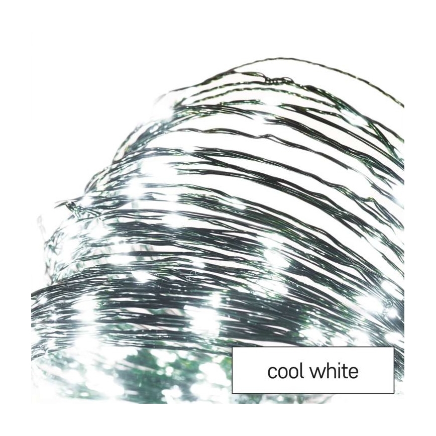 LED utomhusslinga 150xLED/20m IP44 kallvit