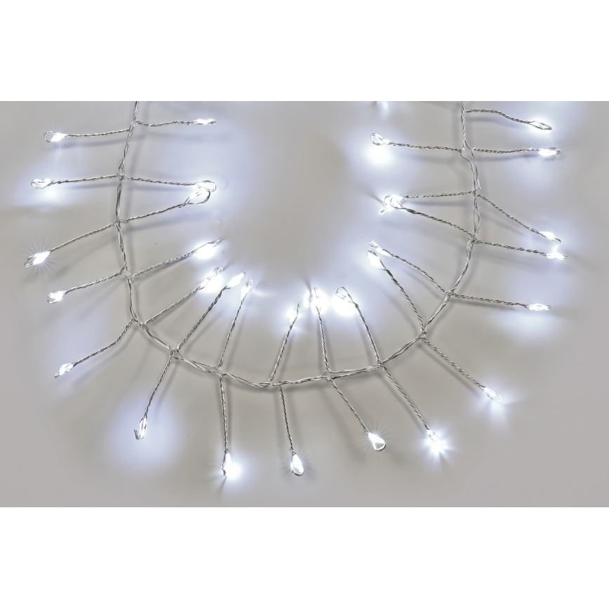 LED utomhusslinga 1920xLED/8 funktioner 19,2m IP44 kallvit