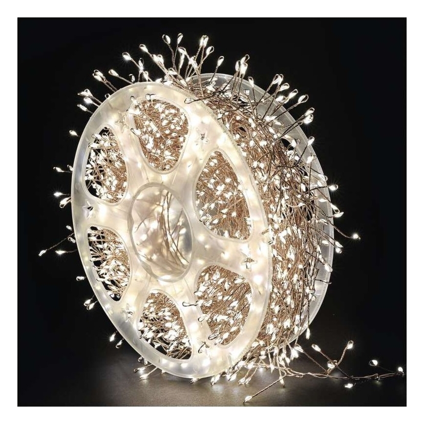 LED utomhusslinga 1920xLED/8 funktioner 19,2m IP44 varmvit