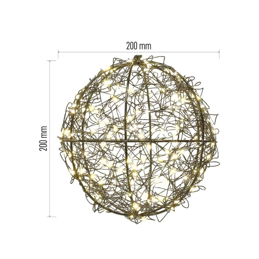 LED Utomhusslinga 200xLED 5 m IP44 varmvit