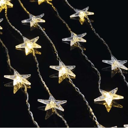 LED utomhusslinga 30 LED, 3,9 m, IP44 — stjärnor