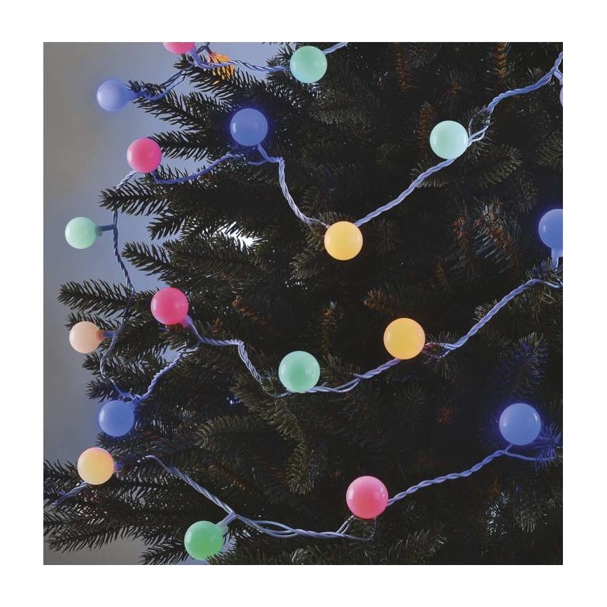 LED  utomhusslinga 40xLED/9m IP44 flerfärgad