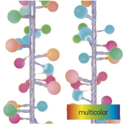 LED  utomhusslinga 40xLED/9m IP44 flerfärgad
