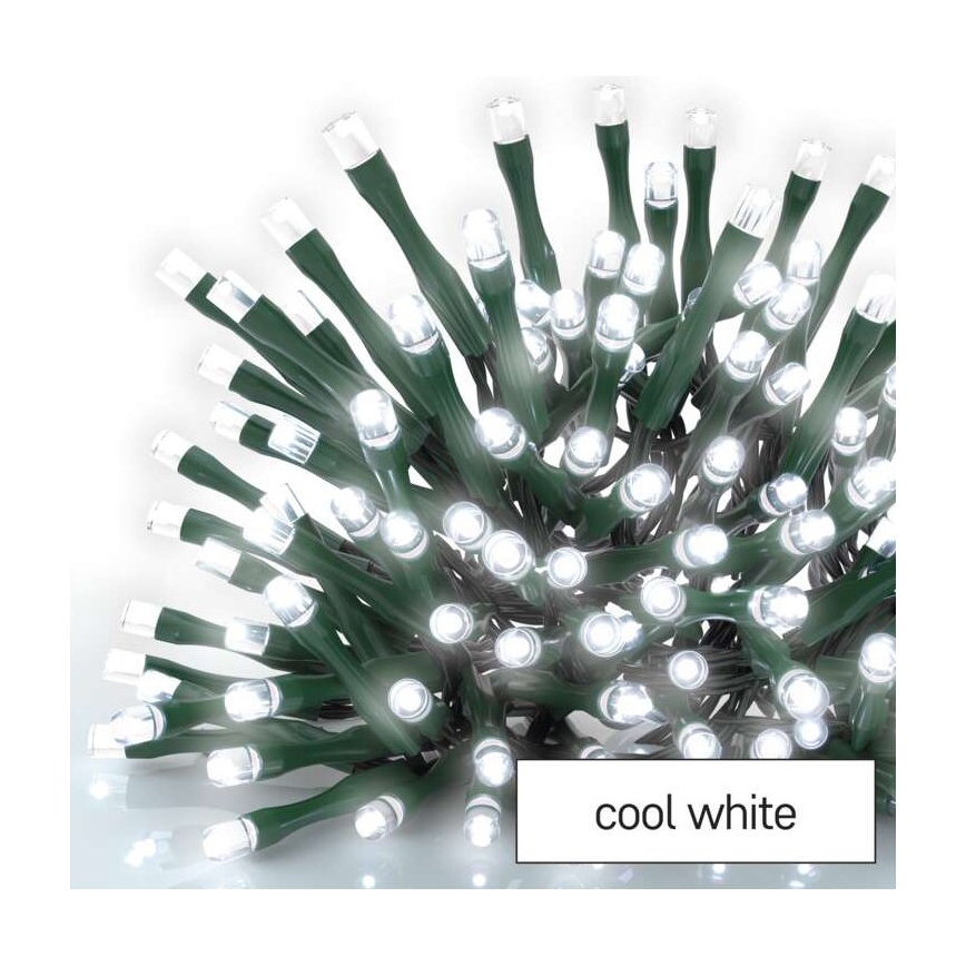 LED utomhusslinga 40xLED/9m IP44 kallvit