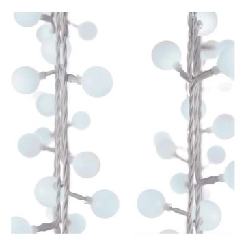 LED utomhusslinga 40xLED/9m IP44 kallvit