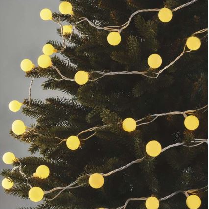 LED-utomhusslinga 40xLED/9m IP44 varmvit