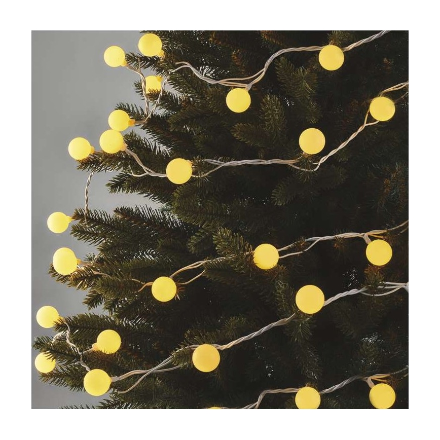 LED-utomhusslinga 40xLED/9m IP44 varmvit