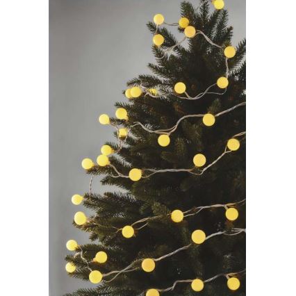 LED-utomhusslinga 40xLED/9m IP44 varmvit