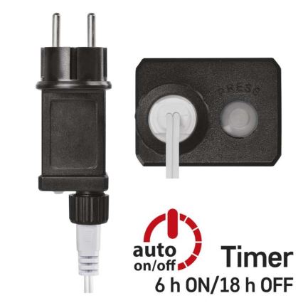 LED-utomhusslinga 40xLED/9m IP44 varmvit