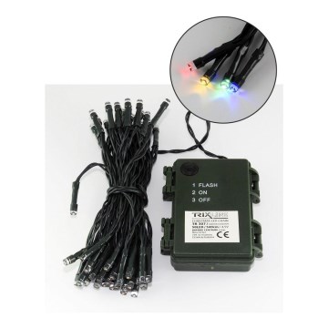 LED utomhusslinga 50xLED/2 funktioner 5,4m IP44 flerfärgad