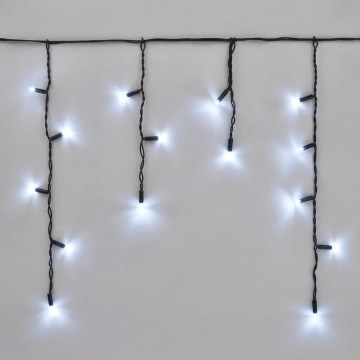 LED utomhusslinga 50xLED/3x0,4m IP44 kallvit