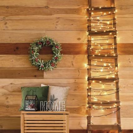 LED Utomhusslinga 50xLED/5m IP44 varmvit