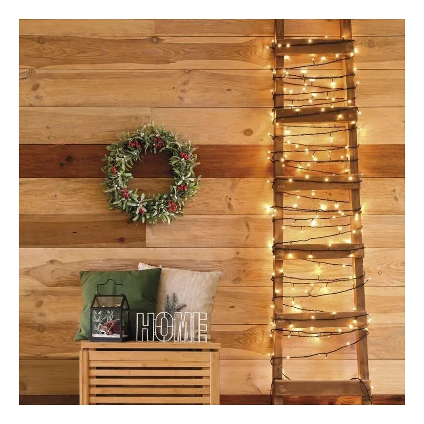 LED Utomhusslinga 50xLED/5m IP44 varmvit