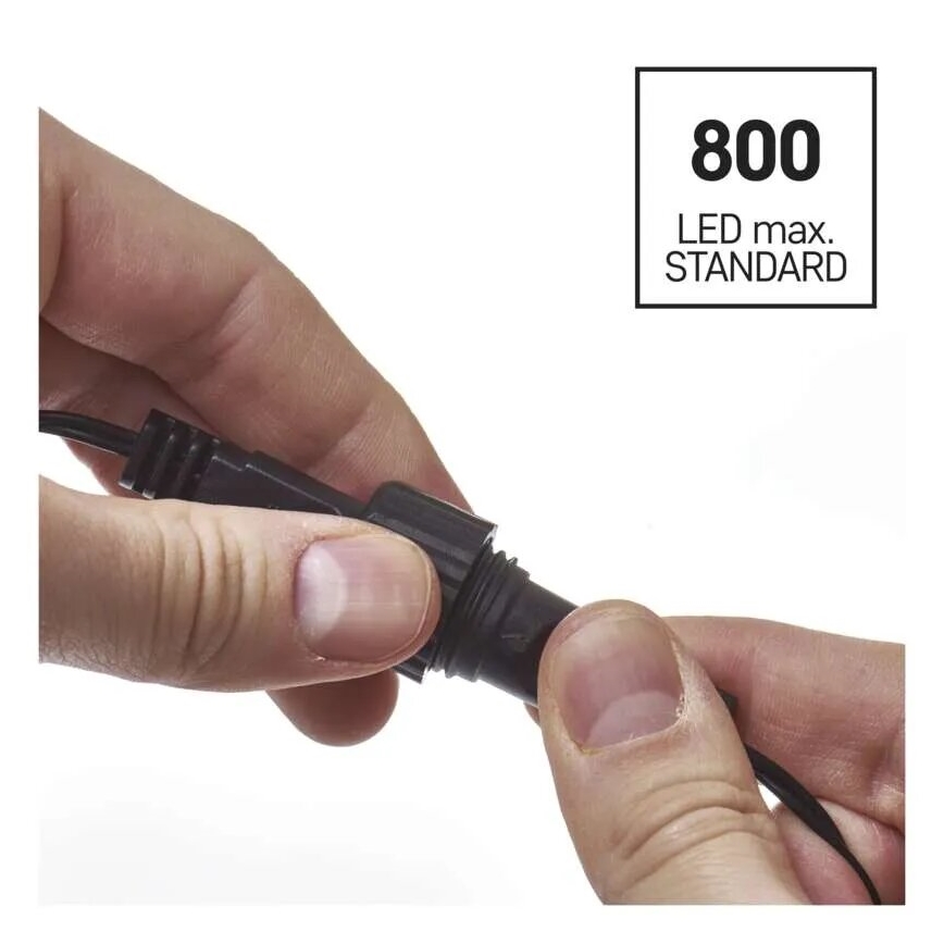 LED Utomhusslinga 50xLED/5m IP44 varmvit