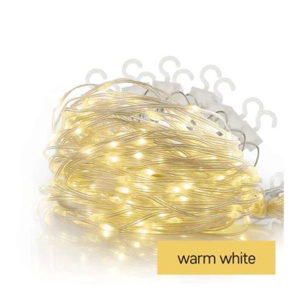 LED utomhusslinga 54xLED/8 funktioner 6,7x0,7m IP44 varmvitt