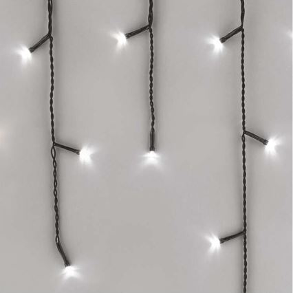 LED-utomhusslinga 600 LED, 8 lägen, 15 m, IP44, kallvit